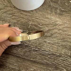 Muted Gold Bangle Bracelet